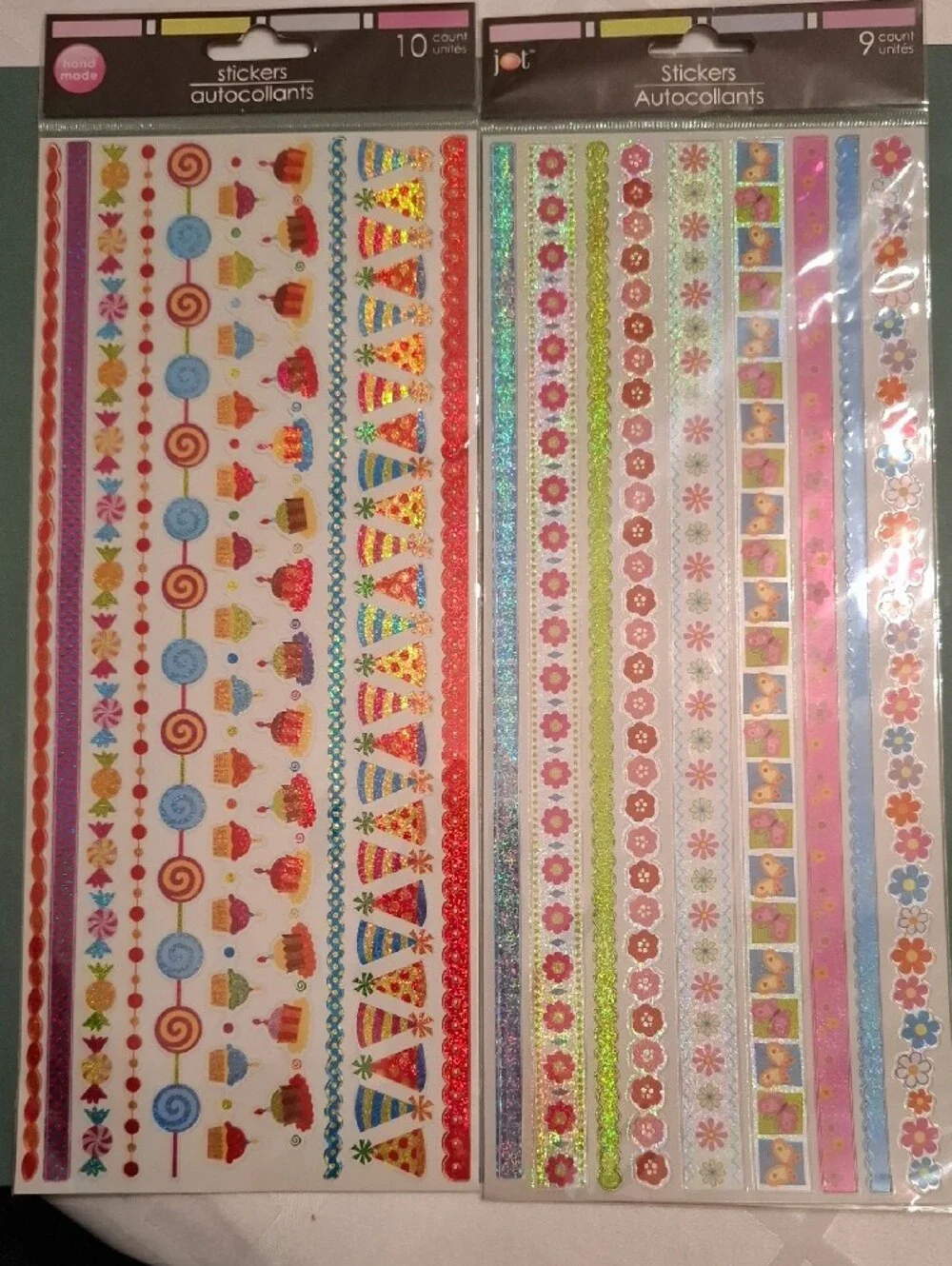Bundle Of Scrapbook Supplies, Stickers, Photo Corners, Alphabet Stamps And More